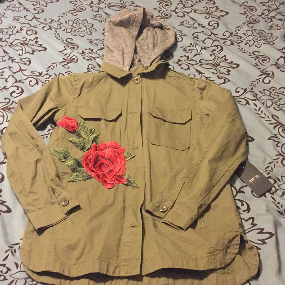 NWT modified military style jacket by Active USA